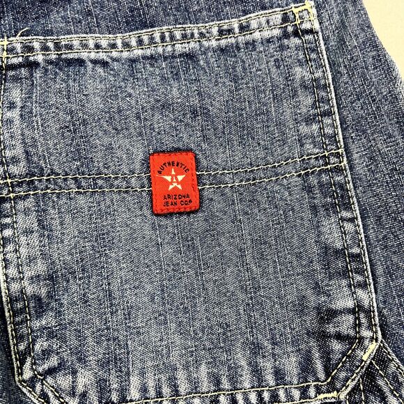 VTG Arizona Jeans Women's 16R Carpenter Dark Baggy‎ Denim Skater Grunge Y2K - Picture 16 of 16